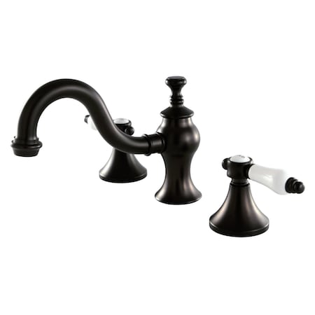 Kingston Brass KC7165BPL 8" Widespread Bathroom Faucet, Oil Rubbed Bronze KC7165BPL